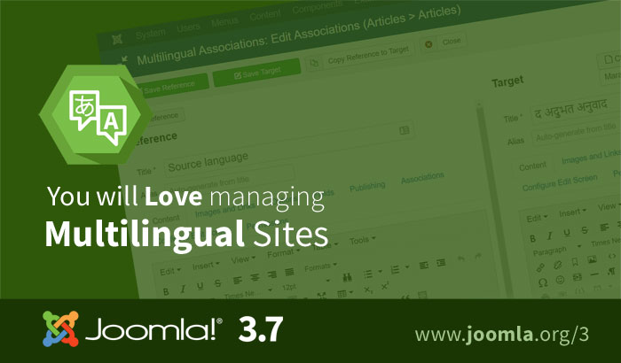 Joomla 3.7 multilingual